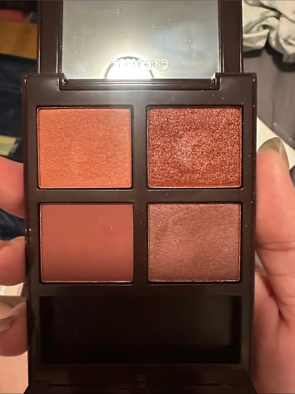 Tom Ford 02 Cherry Smoke Eyeshadow Quad - Deep Burgundy & Copper